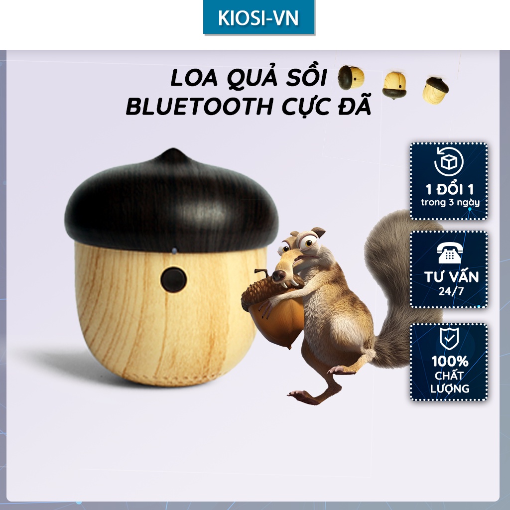 Loa Quả Sồi - Bluetooth 4.0, Loa Bluetooth Xc 36 - Loa nghe nhạc cao cấp
