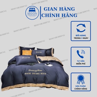 ( Tặng vỏ gối ôm 50k ) Bộ chăn ga gối Dream City phi lụa 60s cao cấp