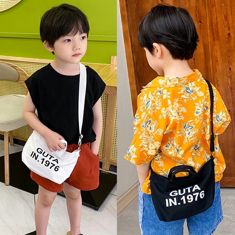 Túi đeo chéo in chữ thời trang Hàn Quốc dành cho bé