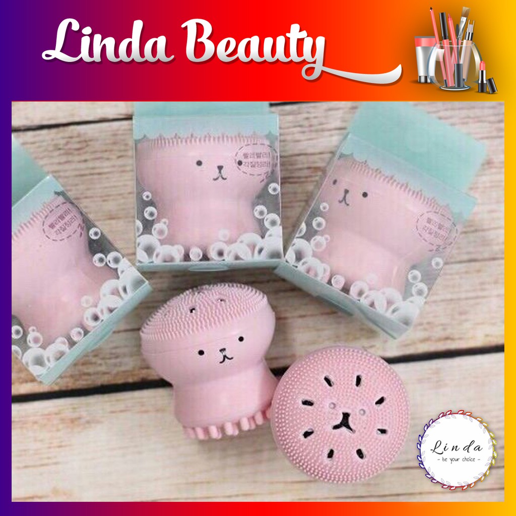 Cọ rửa mặt 2 đầu Silicon Bạch tuộc Hàn Quốc | BigBuy360 - bigbuy360.vn