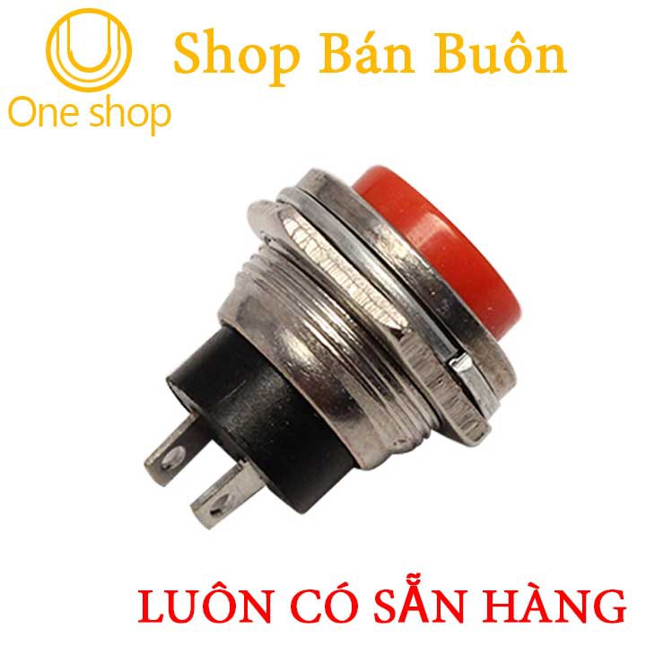 Combo 3 Nút Nhấn Đề Sắt Loại To 15mm- Màu Sắc Ngẫu Nhiên Đỏ-Xanh