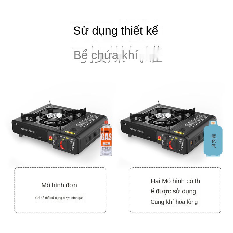 ✷Bếp Cassette Di động ngoài trời Lò nướng Cass từ gas <