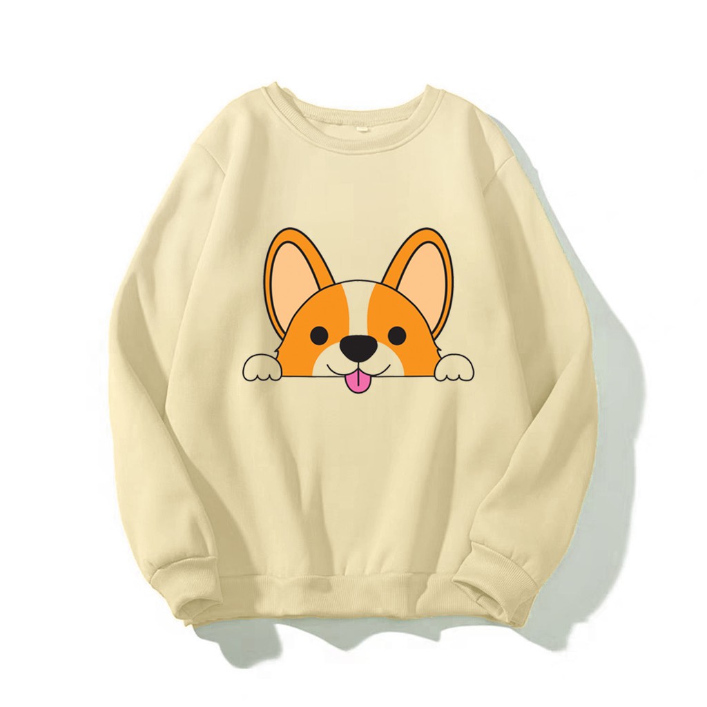ÁO SWEATER IN CÚN SHIBA SIÊU CUTE (NHIỀU MÀU)