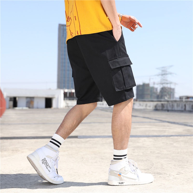 Quần short kaki túi hộp ống ngắn co giãn cao cấp - Xưởng May Minh Cường