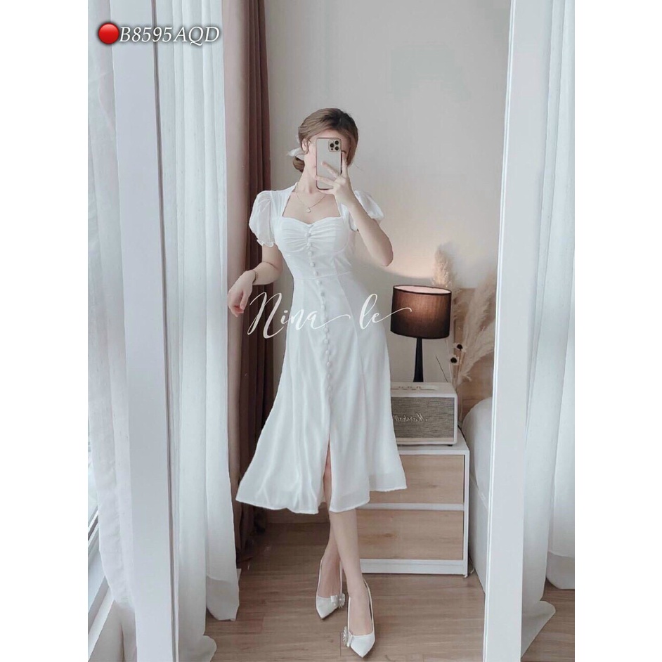 Đầm tiểu thư dáng dài, đầm công chúa đi tiệc phong cách hàn quốc cực đẹp