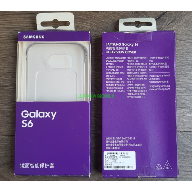 Ốp lưng Clear Cover Samsung Galaxy S6 G920 chính hãng