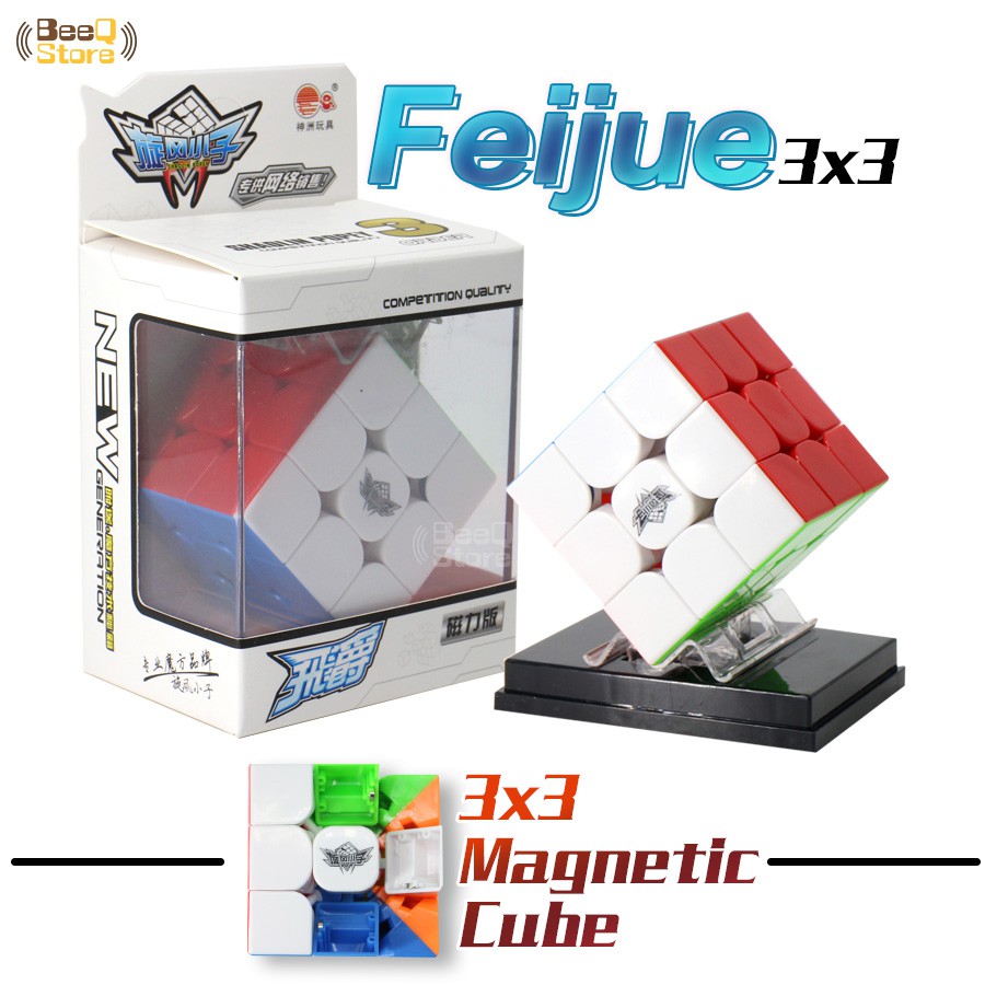 Rubik 3x3 Nam Châm Từ Tính Cyclone Boys - Bẻ Góc Cực Tốt, Nhanh, Trơn Mượt ( có hộp chưng bày mica)