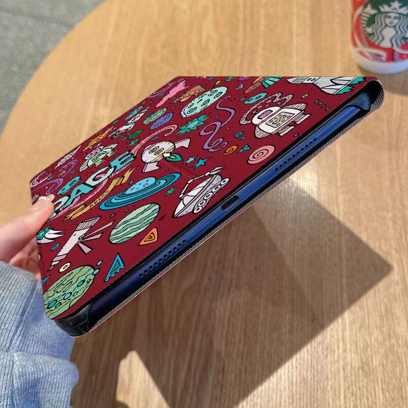 Ốp Máy Tính Bảng Hình Phi Hành Gia Vũ Trụ UFO Cho apple ipad air ipad mini123456 Bao Da Máy Tính Bảng Thời Trang Cho ipad 9.7inch 8.3inch 7.9inch 10.2inch 11inch Ốp