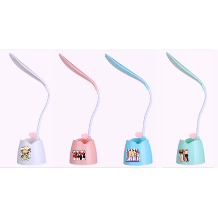 Đèn Bàn Led GOT7 MAMAMOO ITZY RED VELVET DBL37 kèm ống cắm bút (có thể đỡ điện thoại )