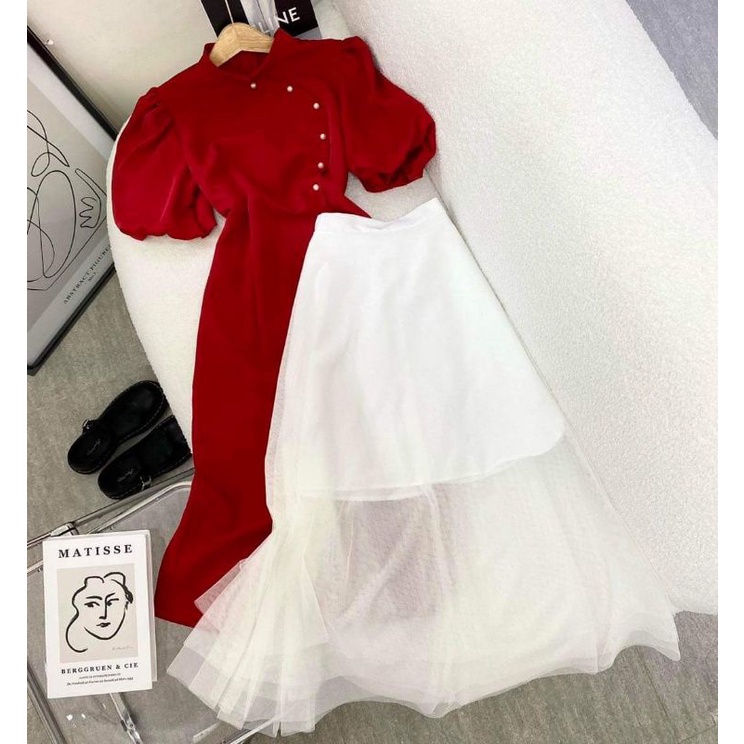 Áo dài tết xinh xắn