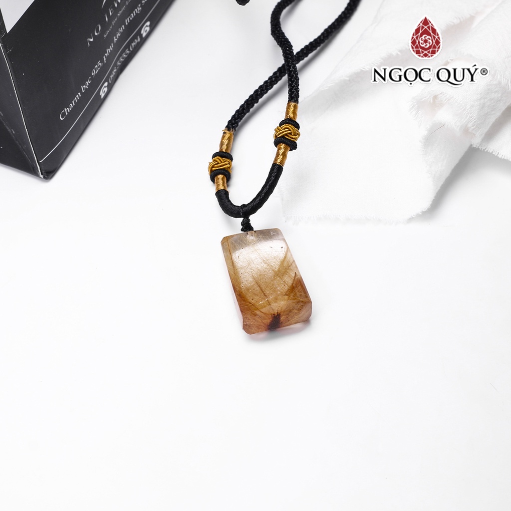 Mặt dây chuyền TA tóc vàng - Ngọc Quý