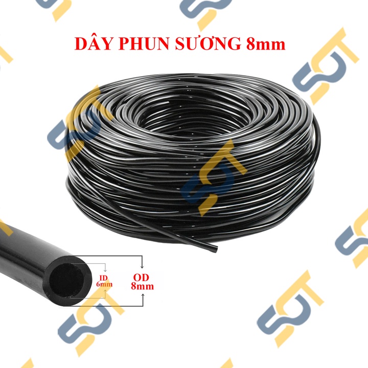 [BÁN MÉT] Dây phun sương 8mm nối ống mềm bán mét giá rẻ (Phun sương - khí nén - nhà vườn)