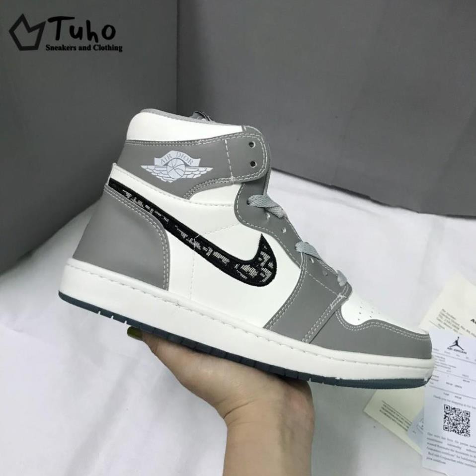 Giày Jordan 1 High, Giày JD1 x DIO Đế Trong Cổ Cao Da Bò Cao Cấp Full Size (36-43) -TuhoShop.com