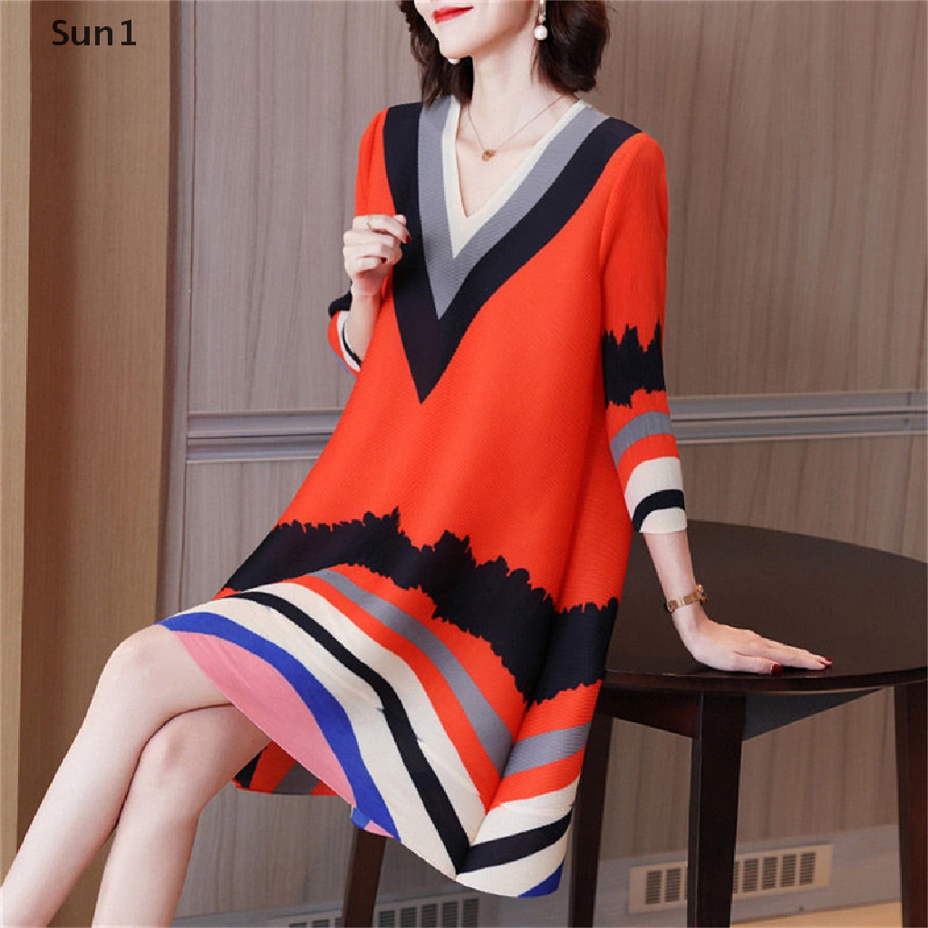 Đầm Cổ Chữ V Dáng Rộng Thời Trang Mùa Xuân 2022 Cho Nữ