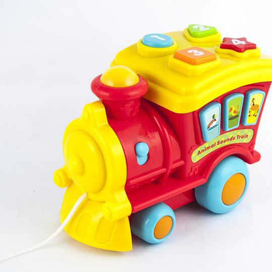 Đồ chơi đầu tàu hoả kéo, có đèn nhạc Winfun 0677 chính hãng