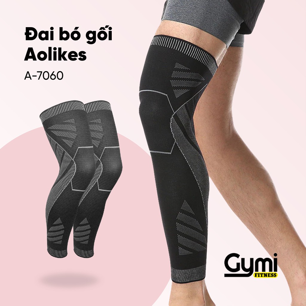 Đai Bó Gối Dài Aolikes A-7060 | Chân Chống Nặng, Bảo Vệ Gối, Giảm Chấn Thương Thể Thao Chính Hãng