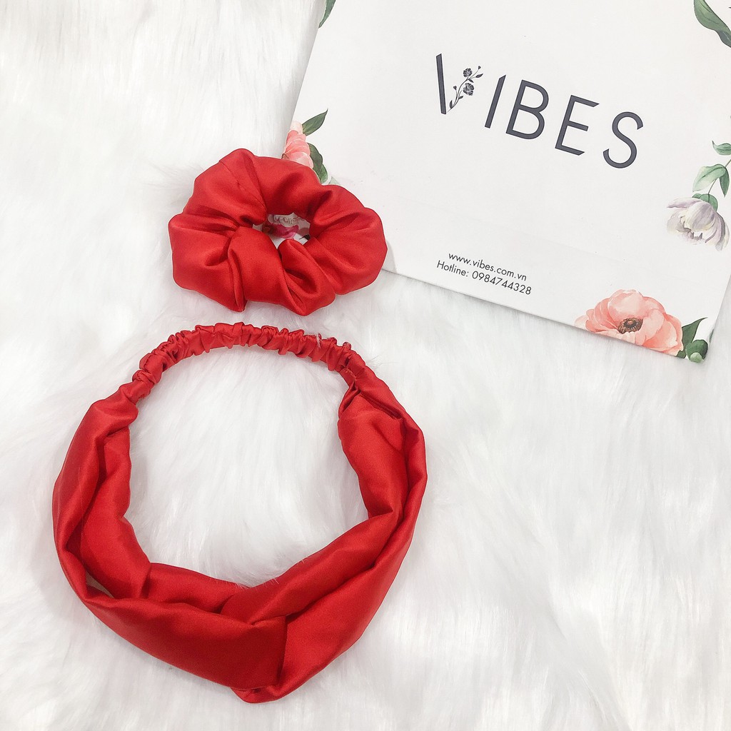 Combo buộc tóc và turban VIBES Hair Tie &amp; Turban