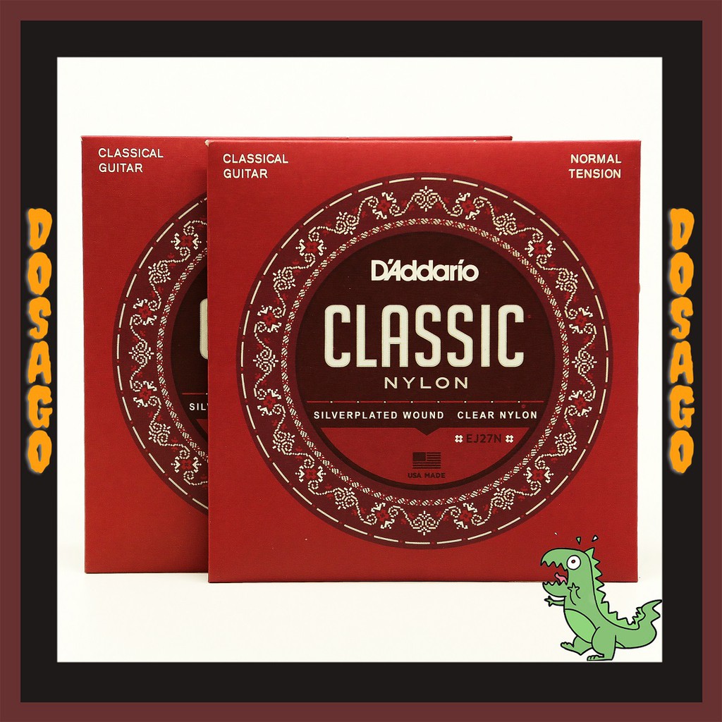 Dây Đàn Guitar Classic D'Addario EJ27N Âm Trầm Ấm Giá Siêu Rẻ
