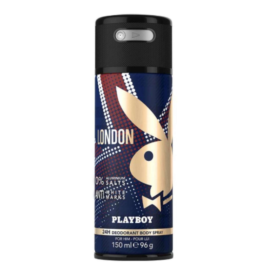 Xịt khử mùi toàn thân Playboy London Anti White Marks 150ml