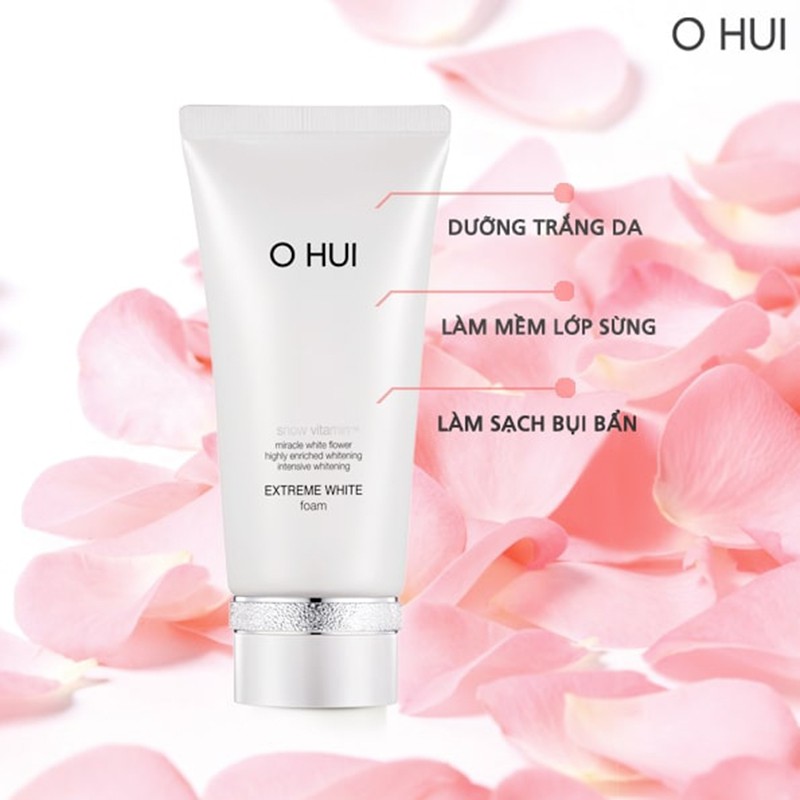 [Sản Phẩm Chính Hãng]- Sữa rửa mặt trắng da OHUI Extreme Bright Cleansing Foam 160ml - Hoàng Nguyễn Beauty