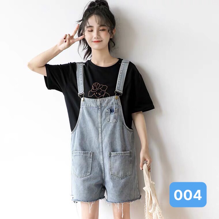 Yếm Short Jean Nữ OBOKFASHION, Yếm Bò Đùi Nữ Co Giãn Nhẹ, Phong Cách Thời Trang Hàn Quốc YSJN07