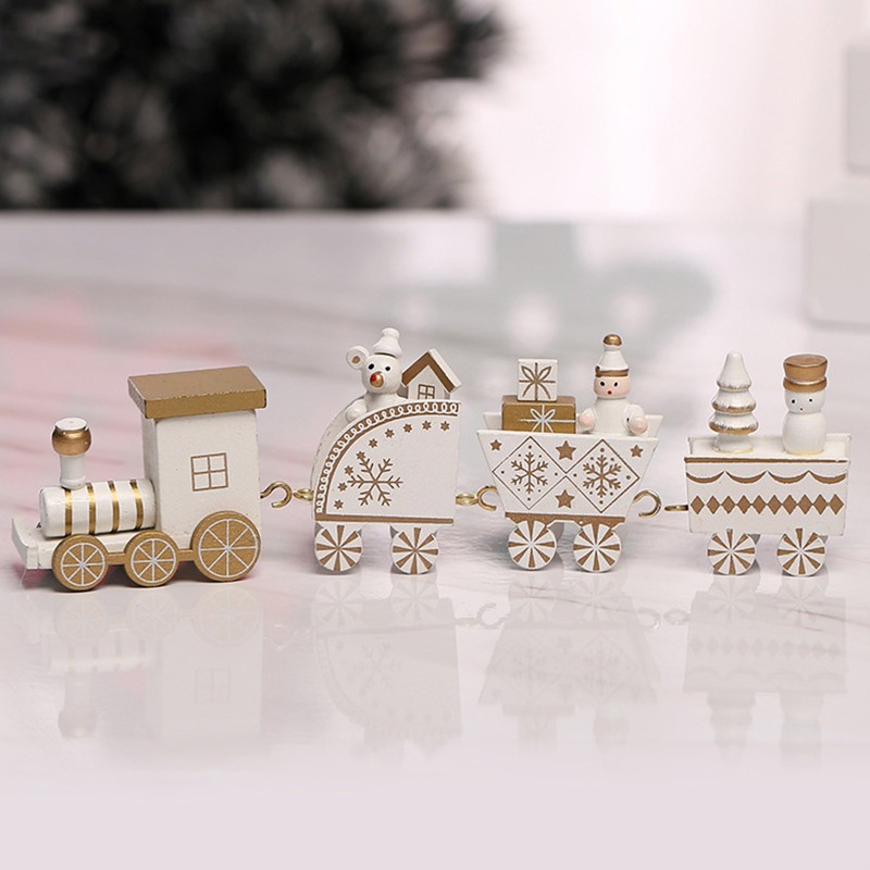 Đồ trang trí Người Tuyết Ông Già Noel Bằng Gỗ Trang Trí Lễ Hội