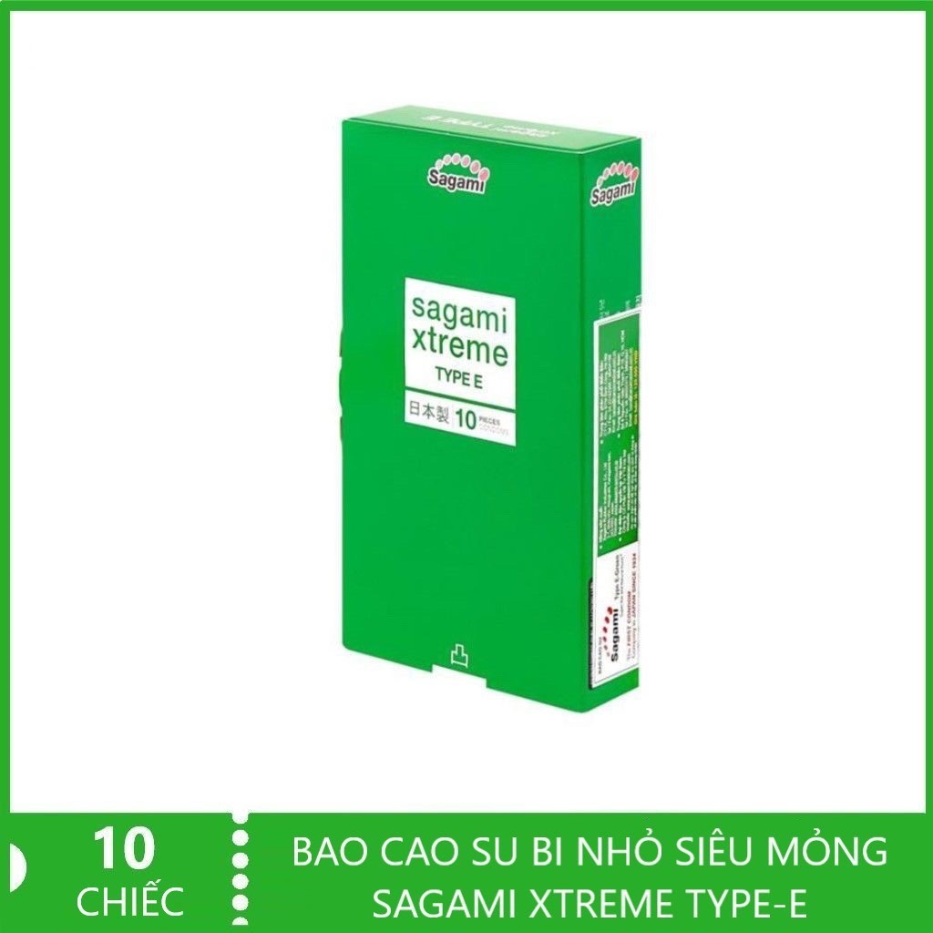 Bao cao su gân gai Sagami Xtreme TYPE E Nhật Bản ( hộp 10 chiếc)