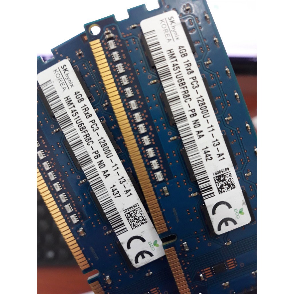 Ram pc Ram3 4gb 8gb bus 1333 - 1600 dùng cho PC bảo hành 03 tháng như mới