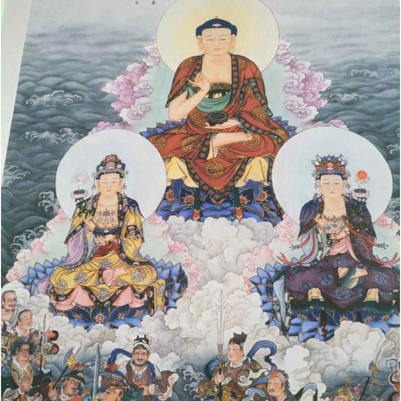 Tranh Lụa Phật Dược Sư