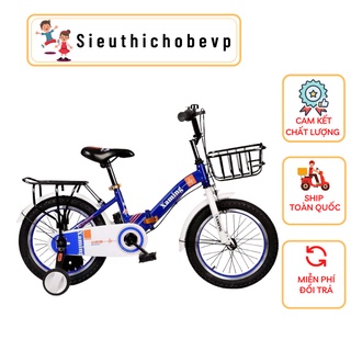 Xe đạp Xaming trẻ em 6-11t có giỏ xe và gác baga có thể gấp gọn