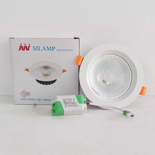 Đèn led downlight âm trần cob 15w có mặt kính