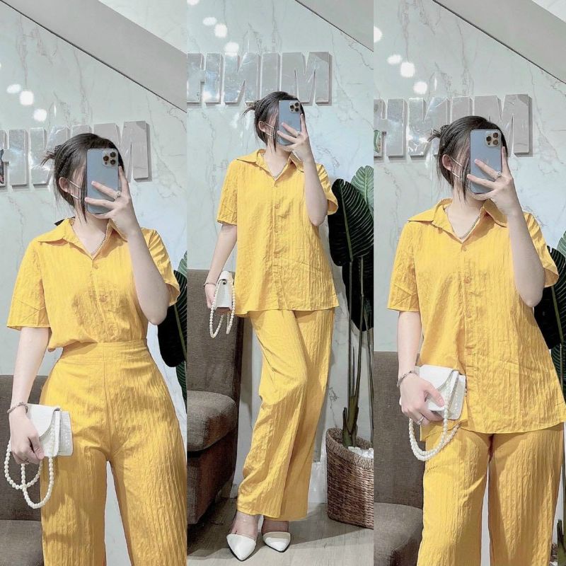 set sơ mi ống suông ( chuẩn mẫu )