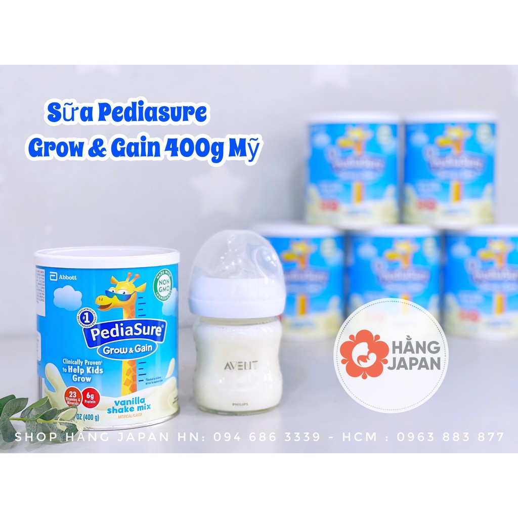 Sữa Pediasure Grow &amp; Gain 400g Mỹ các vị