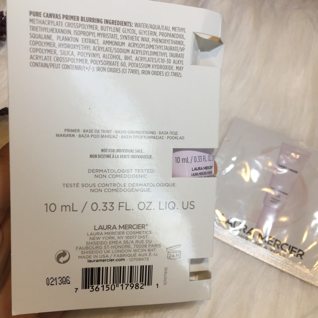 Kem Lót Làm Mờ Da Laura Mercier Pure Canvas Primer Blurring - 1ml/10ml