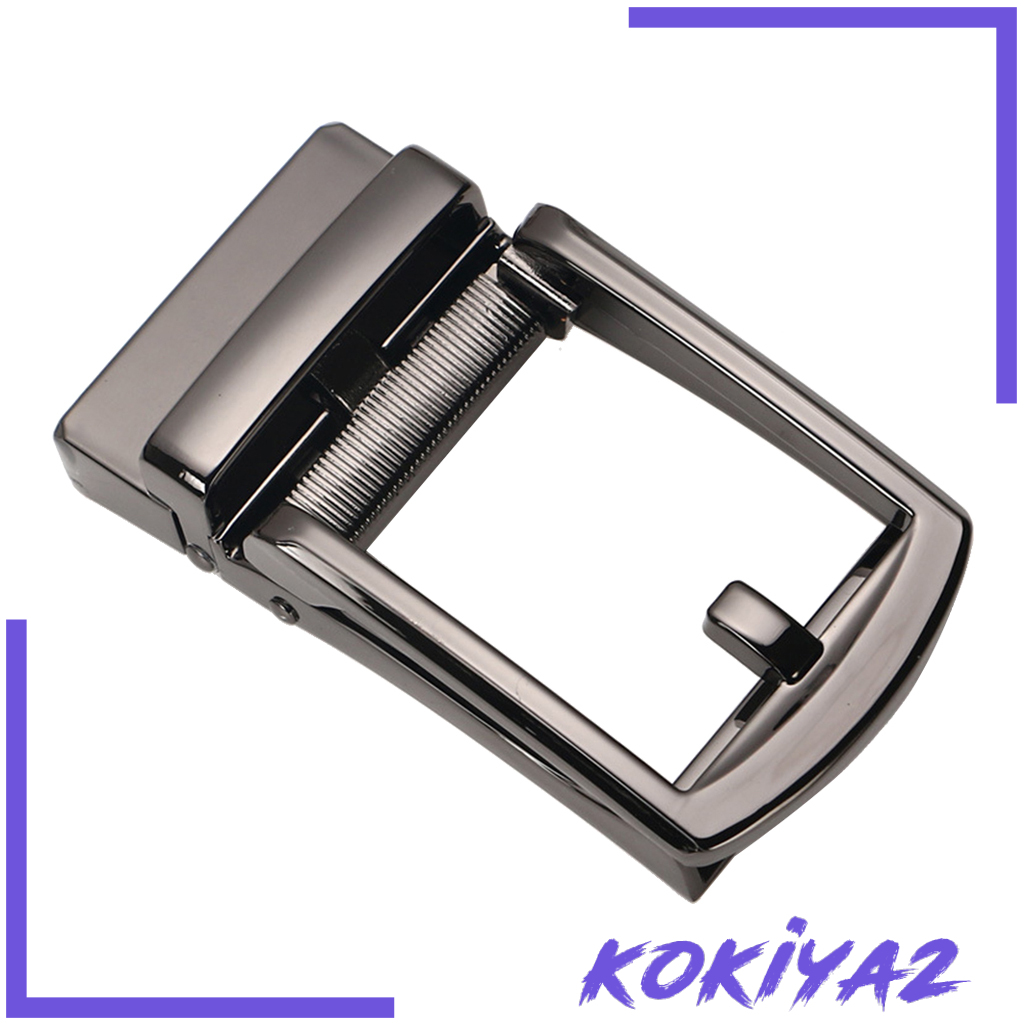[KOKIYA2]Automatic Belt Buckle Alloy Polished Business Casual Ratchet Buckle Style 1