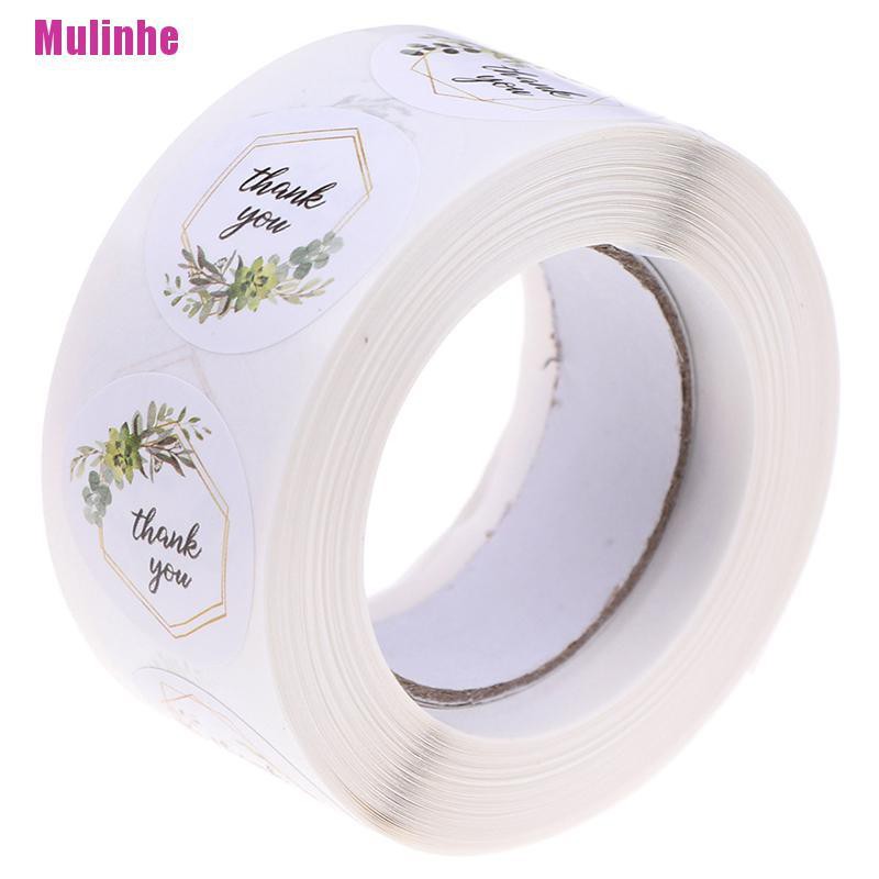 Cuộn 500 Miếng Dán Chữ Thank You Tiện Dụng Cho Trang Trí Gói Bánh Kẹo