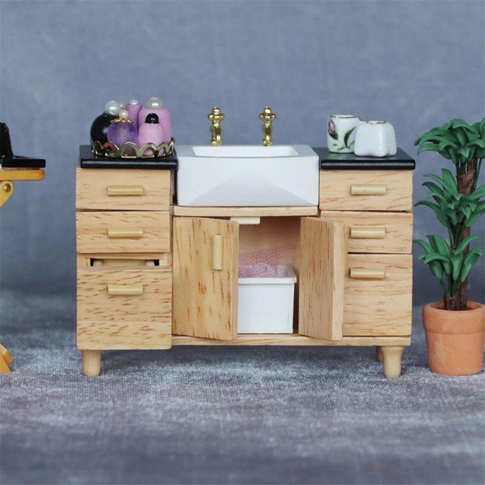 Chậu Rửa Mini Dễ Thương Trang Trí Nhà Búp Bê 1 / 12