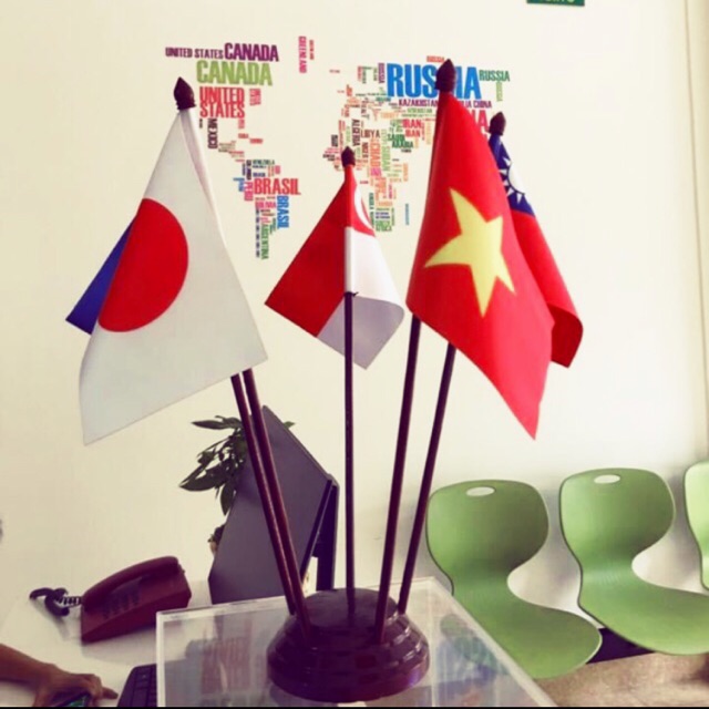 Cờ Để Bàn 5 Cán Đế Gỗ