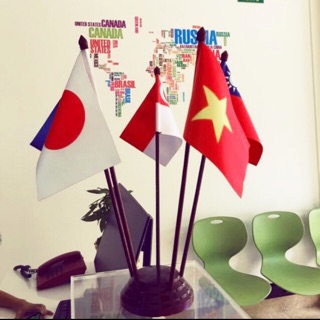 Cờ Để Bàn 5 Cán Đế Gỗ