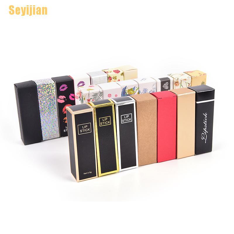 Bộ 10 Hộp carton Đựng Son Môi DIY Tiện Dụng