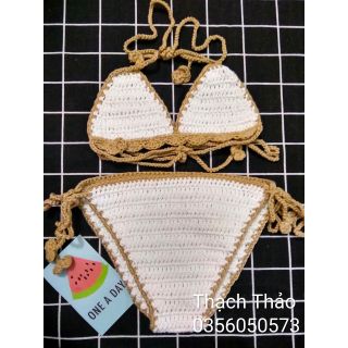 Set bikini len 2 mảnh cho bé