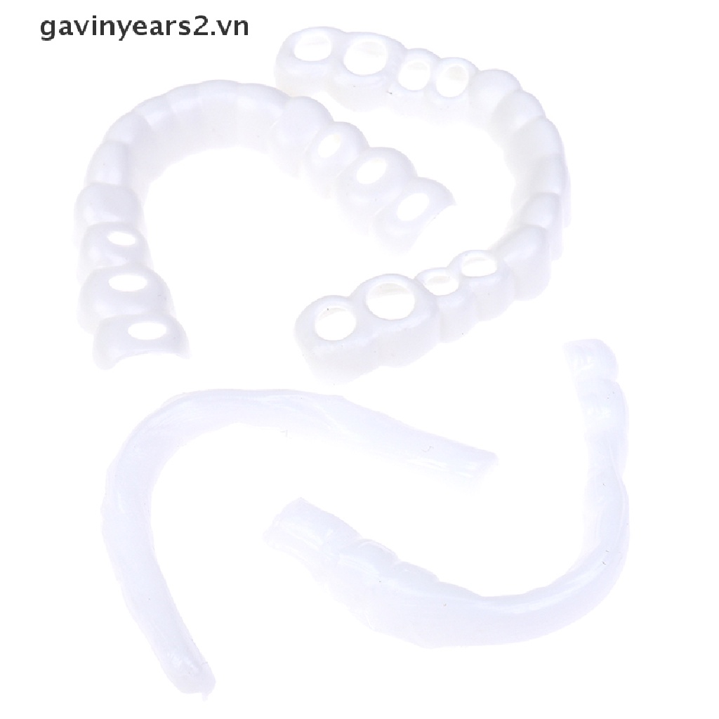 Bộ 2 Cặp Răng Giả 4 Lớp Trên Và Dưới Chất Lượng Cao