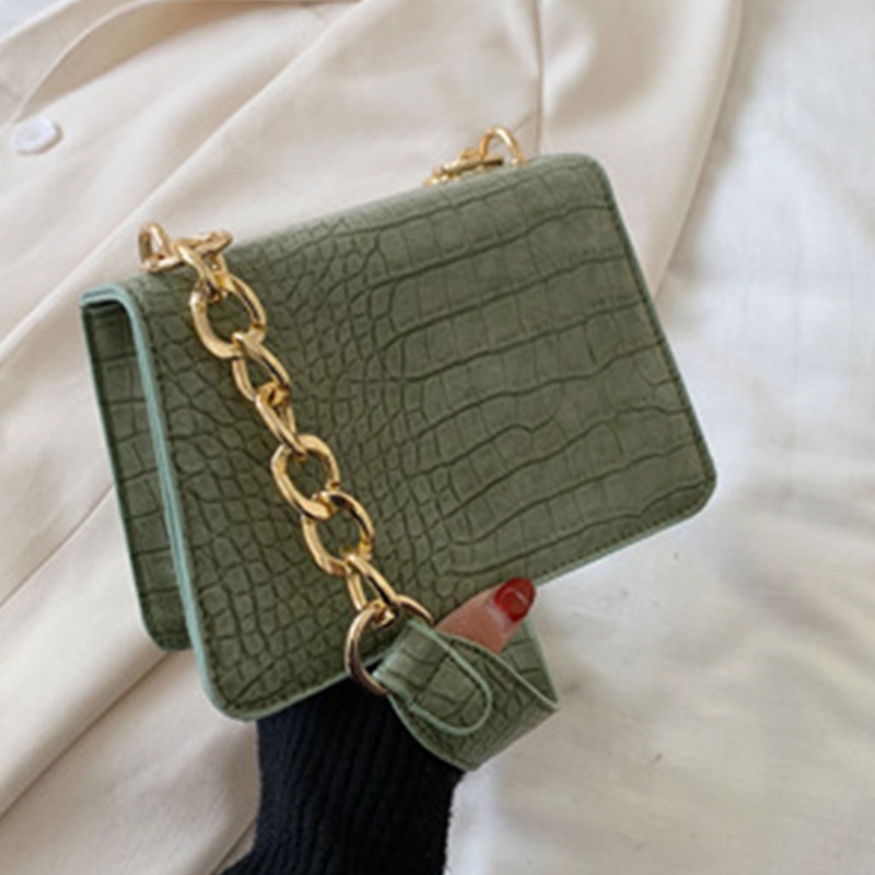 Túi Đeo Chéo Da PU Hình Vuông Nhỏ Thời Trang Dành Cho Nữ