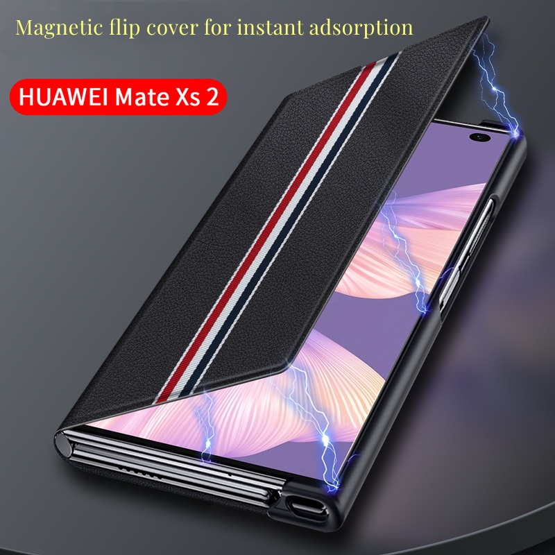 Ốp Điện Thoại Da Bảo Vệ Toàn Diện Có Giá Đỡ Cho Huawei Mate XS 2 2022 Xs2