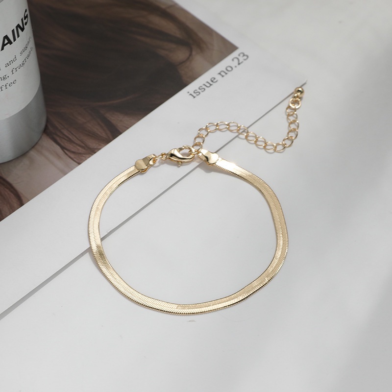 Vòng tay xương rắn thiết kế đơn giản thời trang phong cách Hàn Quốc 19A1385