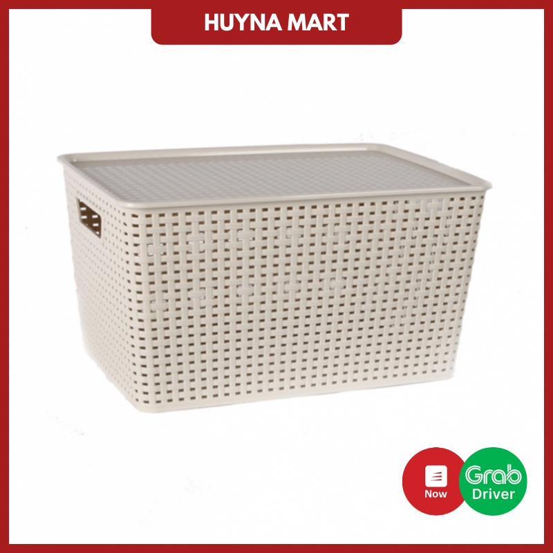 Giỏ Đựng Đồ Có Nắp Hàn Quốc Song Long Cỡ Đại 2574