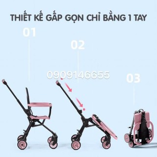 Xe đẩy đảo chiều gấp gọn vovo