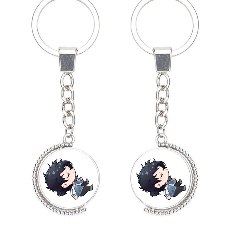 (Viền tròn) Móc khóa nhân vật Người đại diện thời gian anime chibi xinh xắn tiện lợi