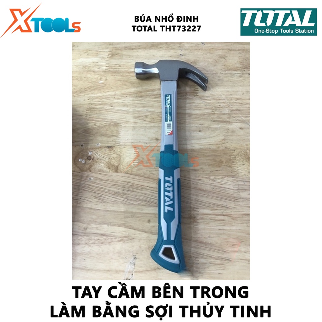 Búa nhổ đinh kiểu Anh TOTAL THT73227 | búa cầm tay mini Kích thước: 27mm dùng để thực hiện thao tác nhổ đinh một cách nh