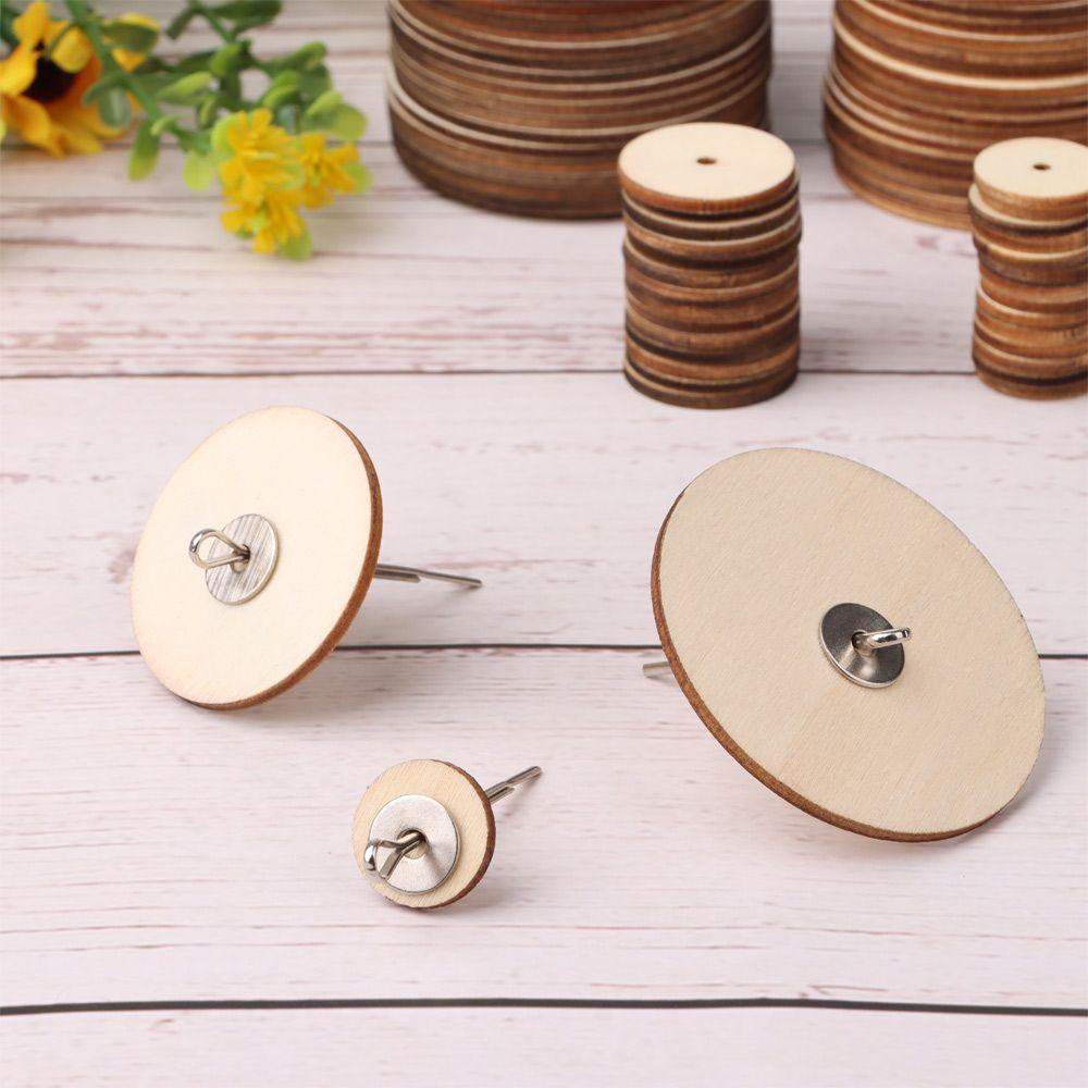 BEBETTERM Set 10 Đầu Nối Bằng Gỗ Chất Lượng Cao Dùng Để Làm Đồ Thủ Công DIY
